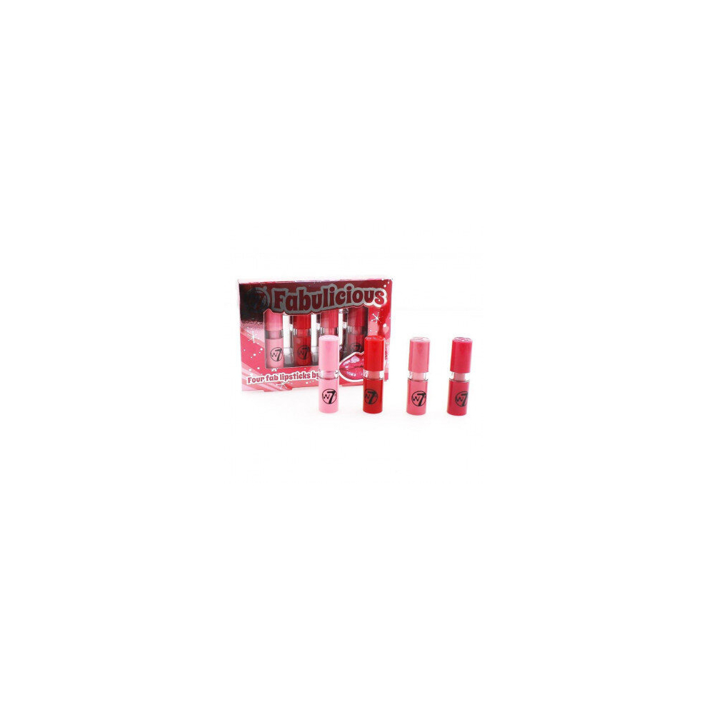 W7 Fabulicious 4 Lipsticks Set