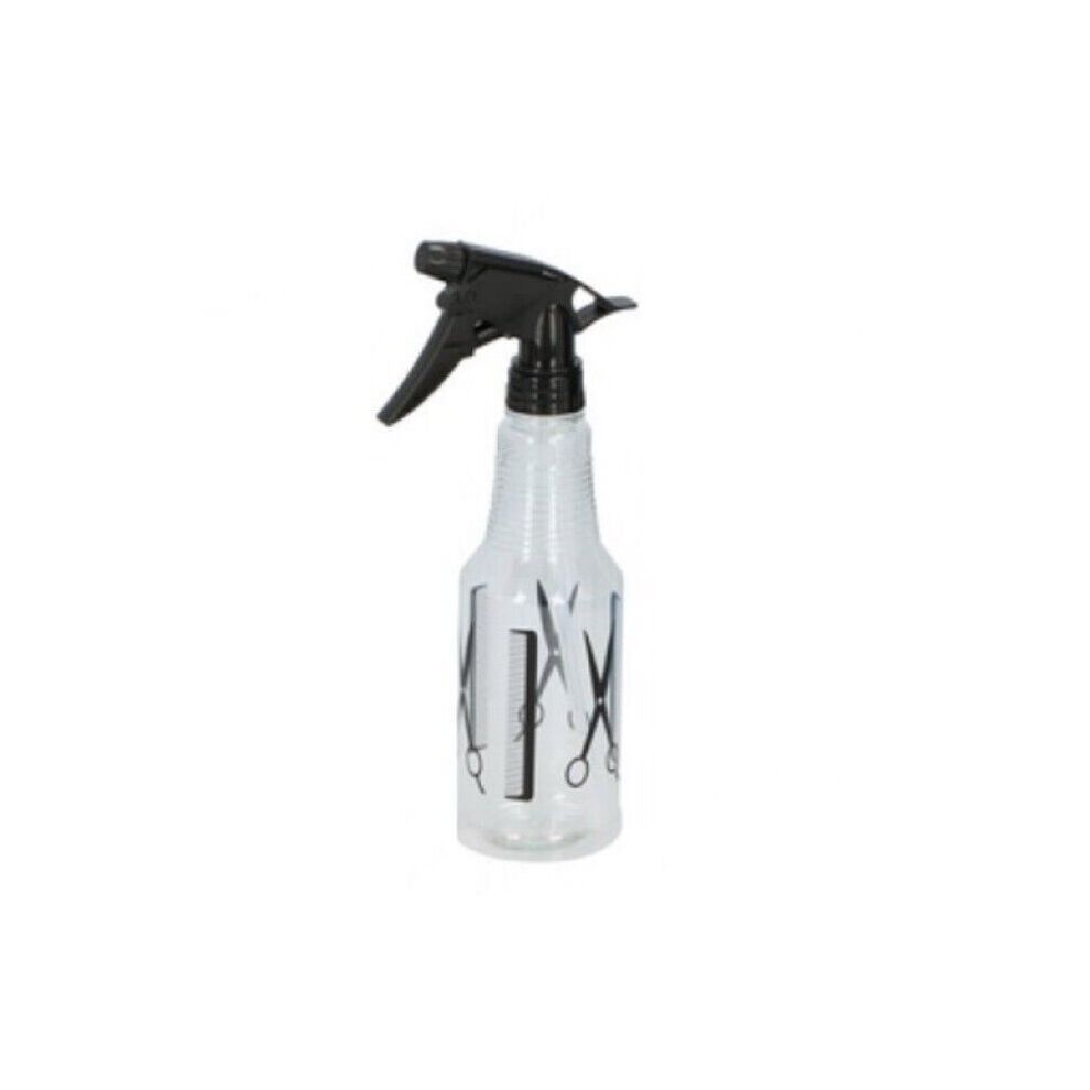 (Black) 500ml Fine Mist Hairdressing Spray Bottle Salon