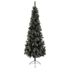 AAMEN Black Tipped Fir Christmas Tree 7FT, Bushy Christmas Tree