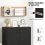 Costway 2-Door Storage Cabinet Modern Accent Cabinet Storage Organizer 6