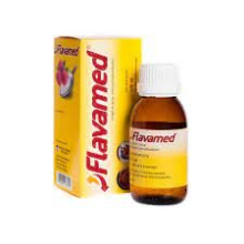 Flavamed, raspberry flavor syrup 100 ml, cough and cold