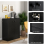 Costway 2-Door Storage Cabinet Modern Accent Cabinet Storage Organizer 7