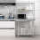 Casart 92 cm Prep Work Table Double Tier Stainless Steel Overshelf w/ Adjustable Shelf 9
