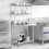 Casart 92 cm Prep Work Table Double Tier Stainless Steel Overshelf w/ Adjustable Shelf 7