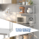 Casart 92 cm Prep Work Table Double Tier Stainless Steel Overshelf w/ Adjustable Shelf 6