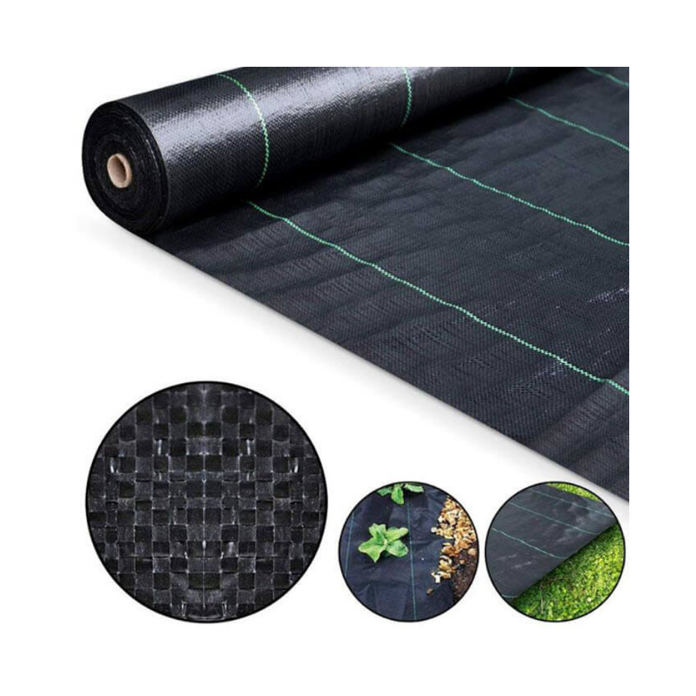 (1m x 50m ) Weed Control Barrier Fabric - 100gsm Heavy Duty