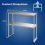 Casart 92 cm Prep Work Table Double Tier Stainless Steel Overshelf w/ Adjustable Shelf 3