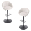Living And Home (Beige) 2 Set Chic Swivel Breakfast Bar Stools 1