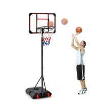 Basketball Backborad Hoop Net Set 193-248cm Adjust Basketball Goal System