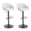 Living And Home (Beige) 2 Set Chic Swivel Breakfast Bar Stools 3