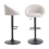 Living And Home (Beige) 2 Set Chic Swivel Breakfast Bar Stools 2
