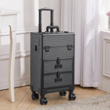 3 in 1 Large Cosmetic Trolley Case on Wheels