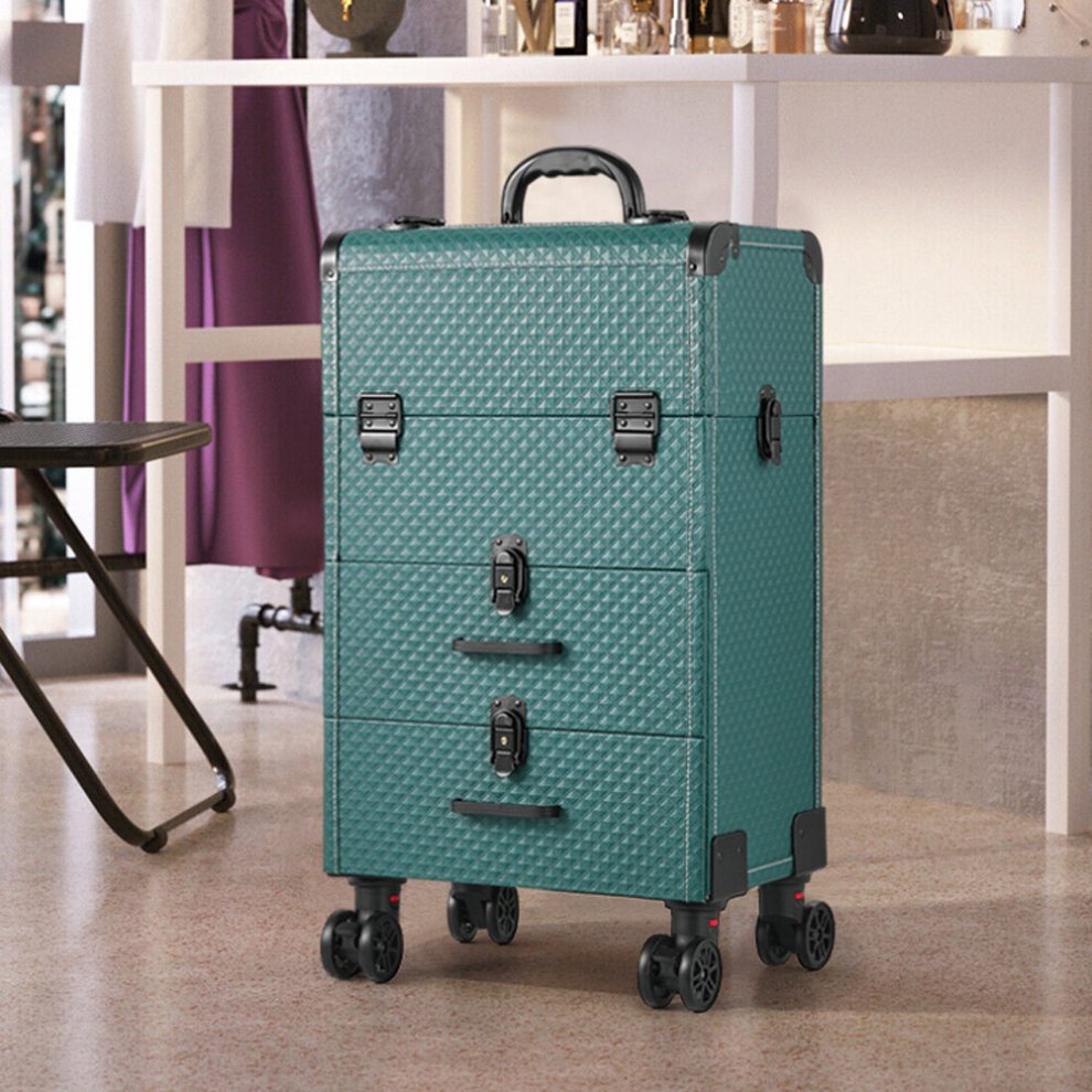 3 in 1 Large Cosmetic Trolley Case on Wheels