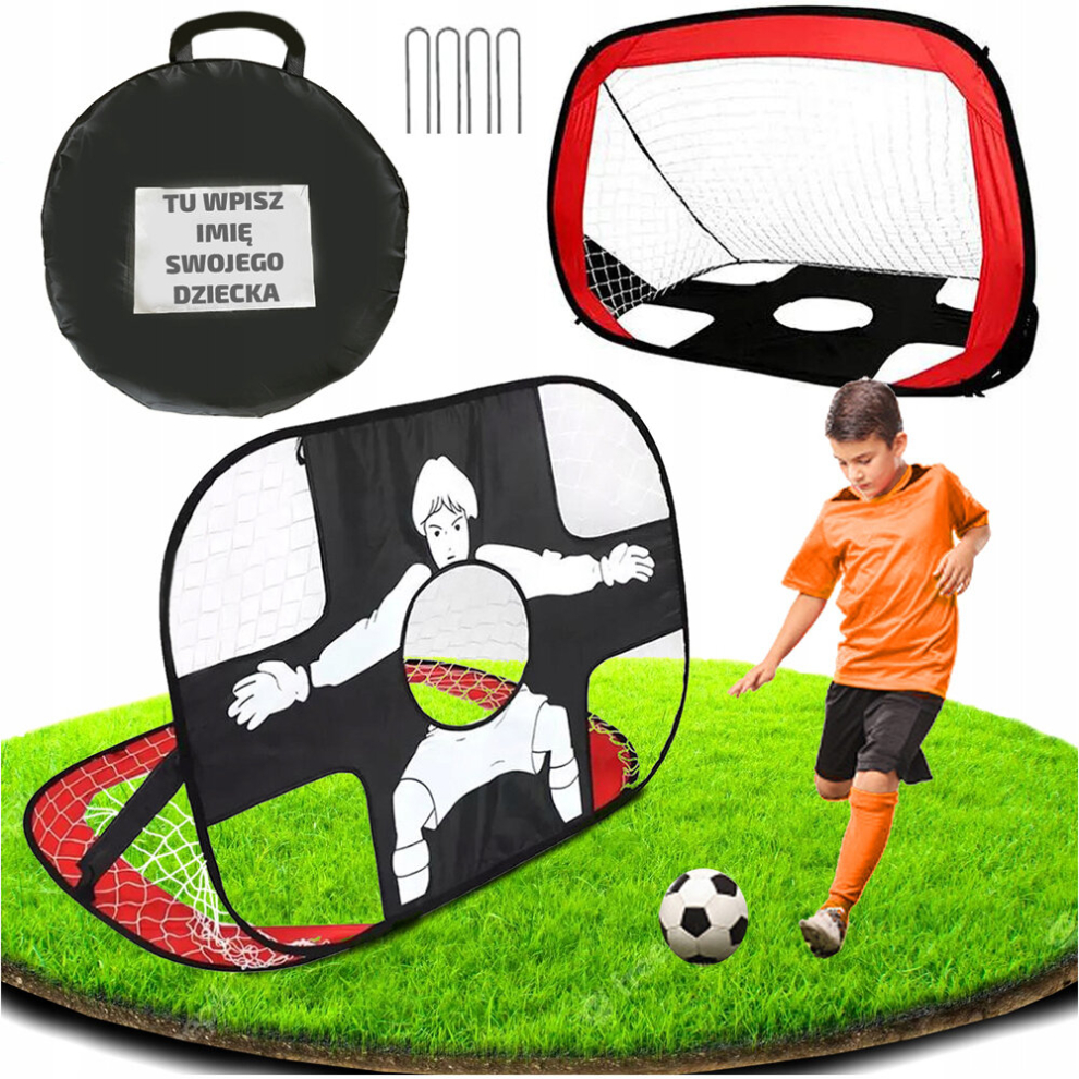 Folding Pop Up Football Goals Portable | Kids Football Practice Target