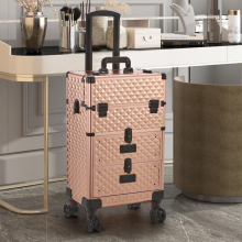 3 in 1 Large Cosmetic Trolley Case on Wheels