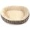 Small Dog bed with Orthopaedic Fleece Lining in Jute Plaid Actiaspet 5