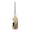(Beige) Toilet Brush and Holder Ceramic Bathroom 5
