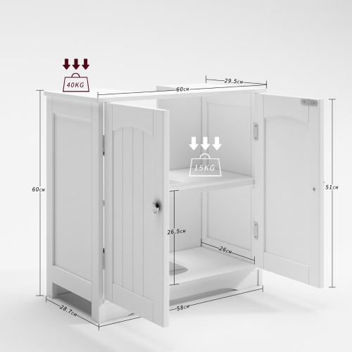 MCC (WHITE) mcc direct Under Sink Bathroom Cabinet Colarado 2