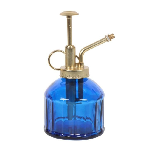 Small Blue Glass Plant Mister 1