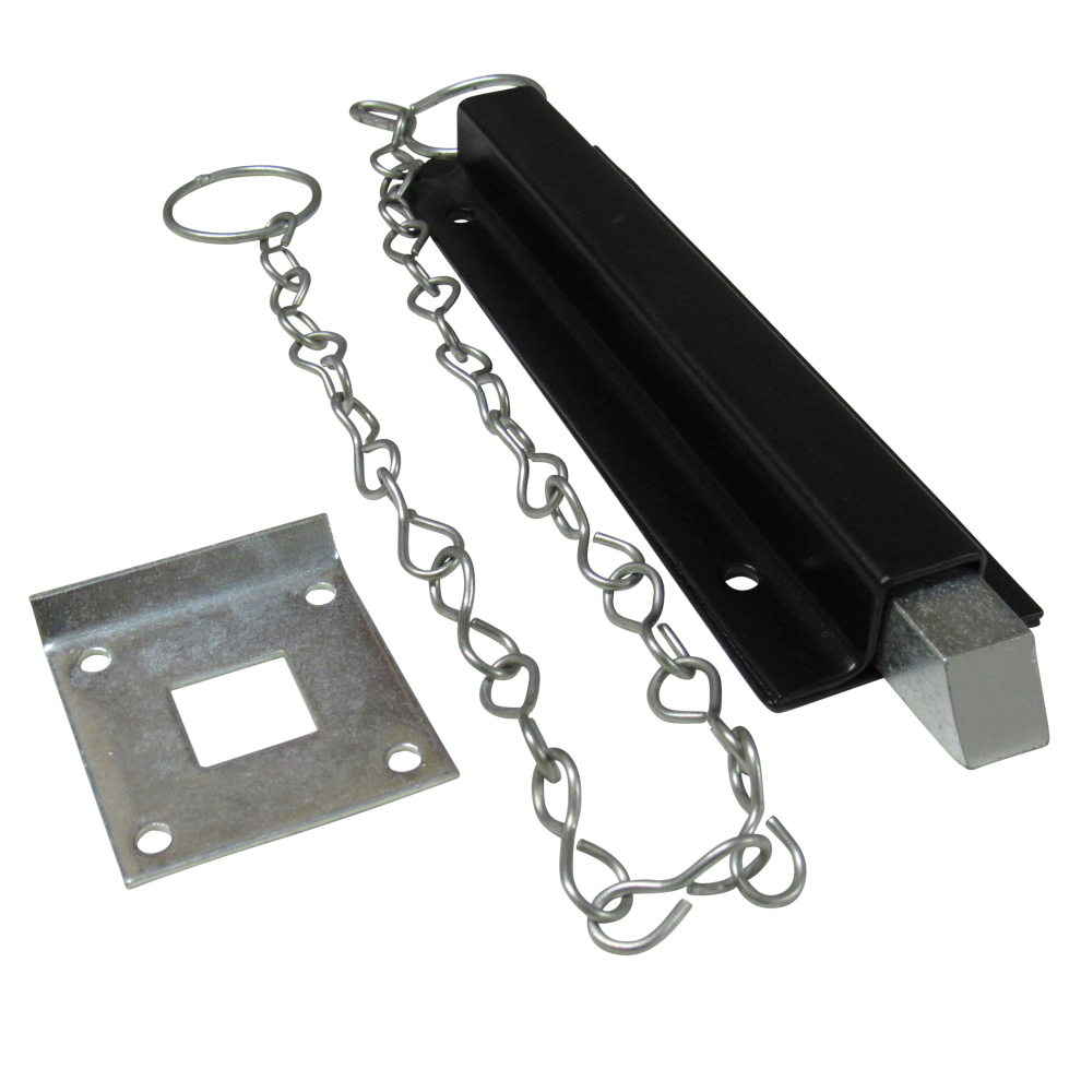 (Black ) Spring Loaded Chain Bolt Latch (Pull Back Catch) 600988553071