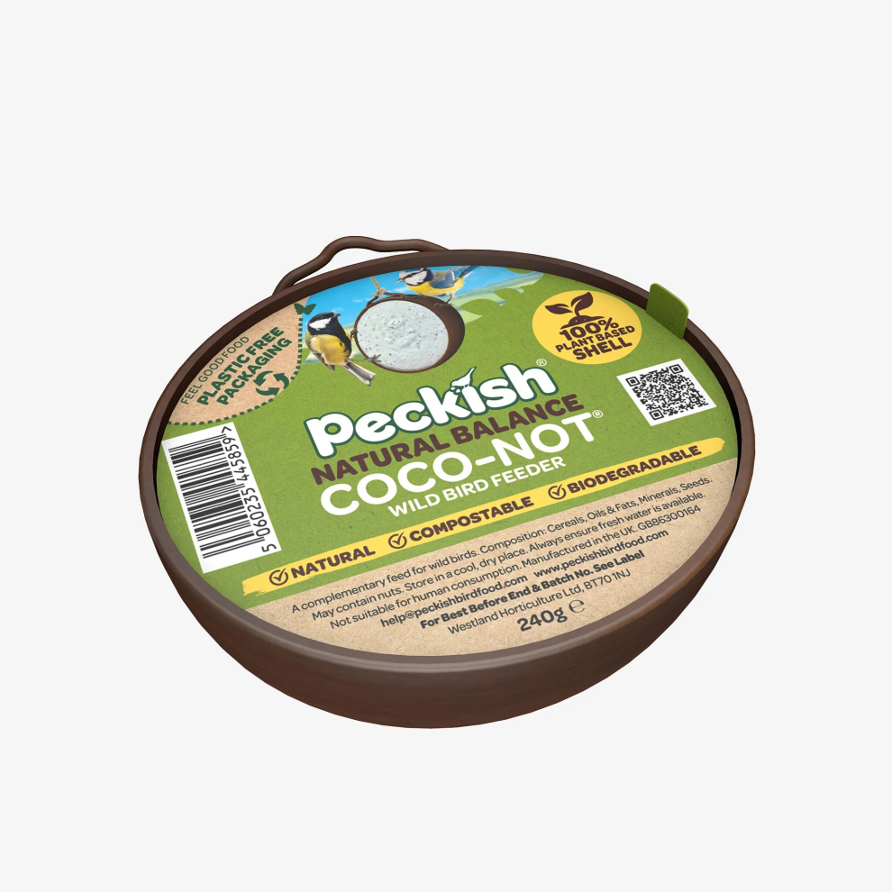 (Single) Peckish Natural Balance Coco-Nots 100% Compostable & Biodegradable