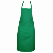 (Light Green) Full plain apron with front pocket for chefs, butchers, kitchen cooking, craft, and baking.