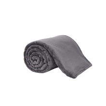 (Double 150x200cm, Charcoal) Luxury Plain Fleece Hug Snug Blanket Lightweight