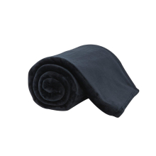 (Double 150x200cm, Black) Luxury Plain Fleece Hug Snug Blanket Lightweight