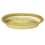 (Shallow Oval Golden x 2pc) 2x Poppadom Serving Basket Tray Bread Roll 3