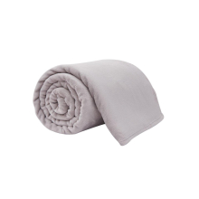 (Double 150x200cm, Silver) Luxury Plain Fleece Hug Snug Blanket Lightweight