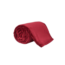 (Double 150x200cm, Burgundy) Luxury Plain Fleece Hug Snug Blanket Lightweight