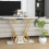 Casart 100cm Modern Console Table Faux Marble Entryway Table Narrow Accent Desk 6
