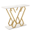 Casart 100cm Modern Console Table Faux Marble Entryway Table Narrow Accent Desk 1