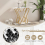 Casart 100cm Modern Console Table Faux Marble Entryway Table Narrow Accent Desk 9