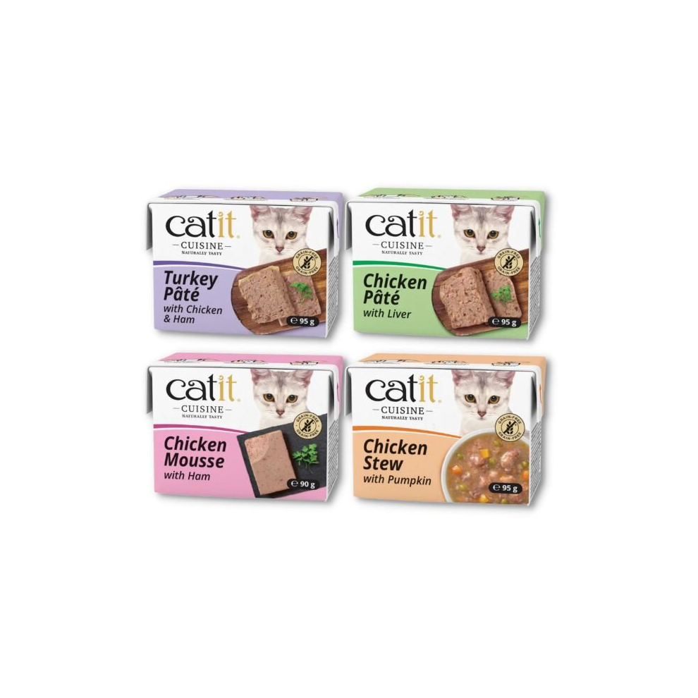 Catit Cuisine Chicken Mix Mousse, Pate, and Stew Wet Cat Food