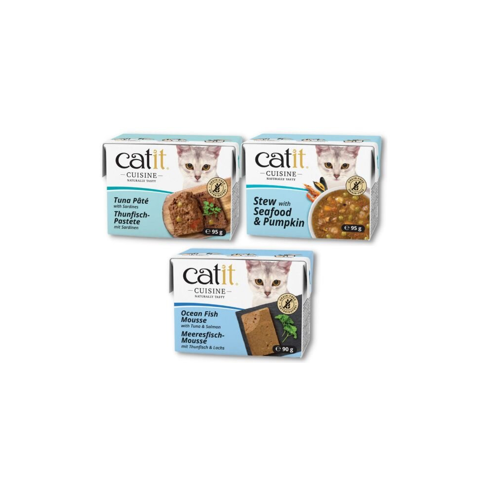 Catit Cuisine Ocean Mix Mousse, Pate and Stew Wet Cat Food