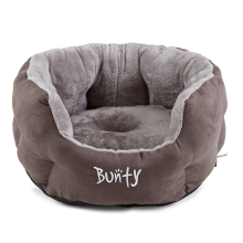 (Large) Dog Puppy Cat Bed, Calming Fleece Lined Washable