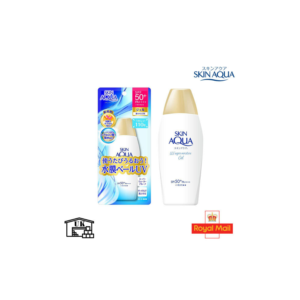 Rohto Skin AQUA UV Super Moisture Gel Sunscreen SPF50+/PA++++ 110g