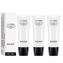 3-Piece Skin Tone Adjusting CC Cream SPF50 - Color Correcting, Self-Adjusting, Oil-Free Matte Finish, 30ml