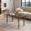 Costway Modern Coffee Table Accent Center Tea Table Cocktail Table with Slatted Tabletop 3