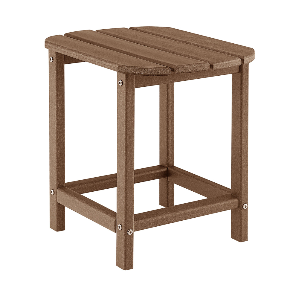 Side Table Indoor Outdoor Garden Patio HDPE Adirondack Rectangular End Table