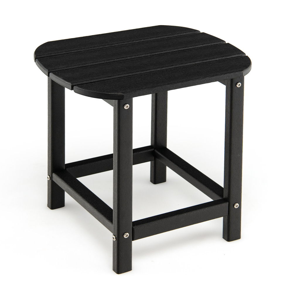 Side Table Indoor Outdoor Garden Patio HDPE Adirondack Rectangular End Table