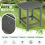 Costway Side Table Indoor Outdoor Garden Patio HDPE Adirondack Rectangular End Table 5