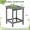 Costway Side Table Indoor Outdoor Garden Patio HDPE Adirondack Rectangular End Table 3