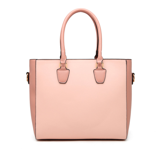 Miss Lulu (Nude) MISS LULU Leather Look Geometric Ombre Handbag 2