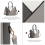 (Grey) Leather Look Geometric Ombre Handbag 10