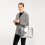 (Grey) Leather Look Geometric Ombre Handbag 7