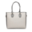 (Grey) Leather Look Geometric Ombre Handbag 4