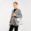 (Grey) Leather Look Geometric Ombre Handbag 9
