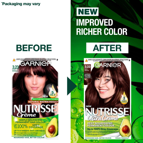 Garnier Garnier Nutrisse 3.23 Dark Quartz Brown Permanent Hair Dye 2